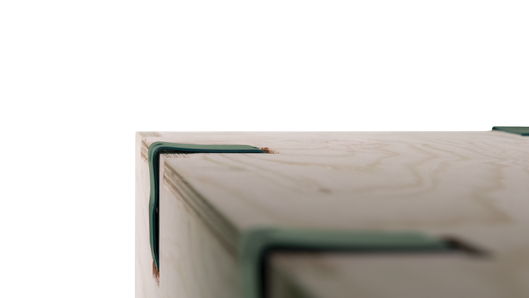 kliXXkiste: Nahaufnahme einer Holzoberfläche mit Metallklammern