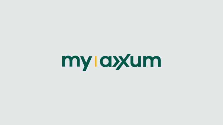 Der "My AXXUM" Schriftzug