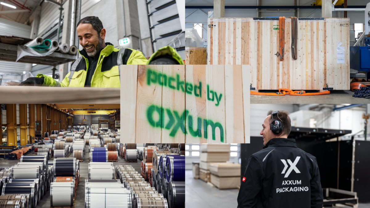 Eine Collage mit verschiedenen Einblicke in verschiedenen Berufen bei AXXUM