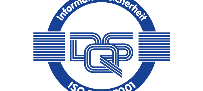 Logo Informationssicherheit DQS ISO/IEC 27001