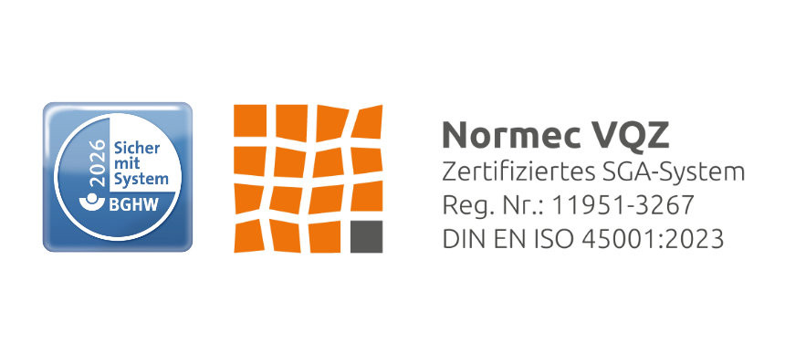 BGHW 2026 Siegel und Normec VQZ Siegel