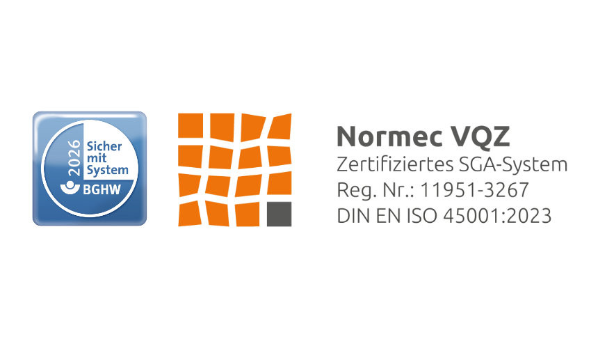 BGHW 2026 Siegel und Normec VQZ Siegel